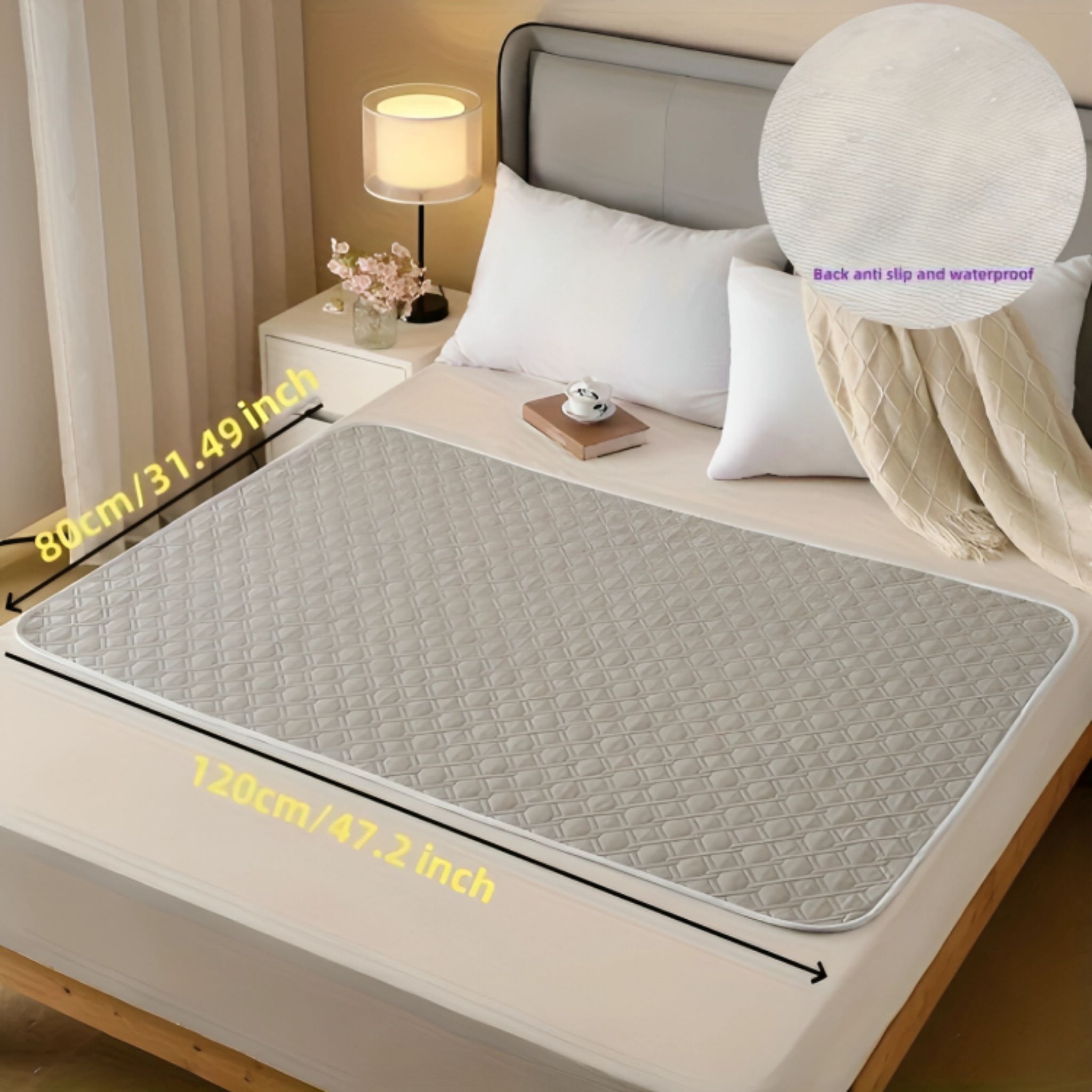 Washable Leak-Proof Reusable Bed Pad for Home Care & Pets - Web Luxes