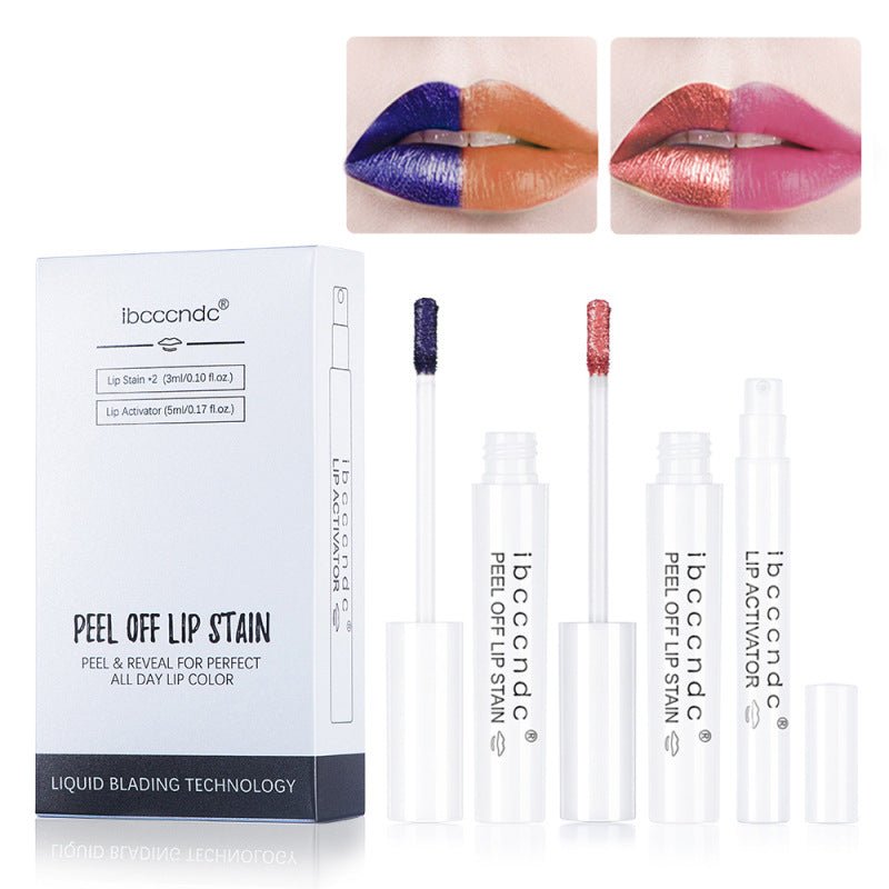 Tear-Off Lip Gloss Matte Lipstick Waterproof Peel-Off Lip Tint Long Lasting Non-Fading Makeup Women - WebLuxes Store