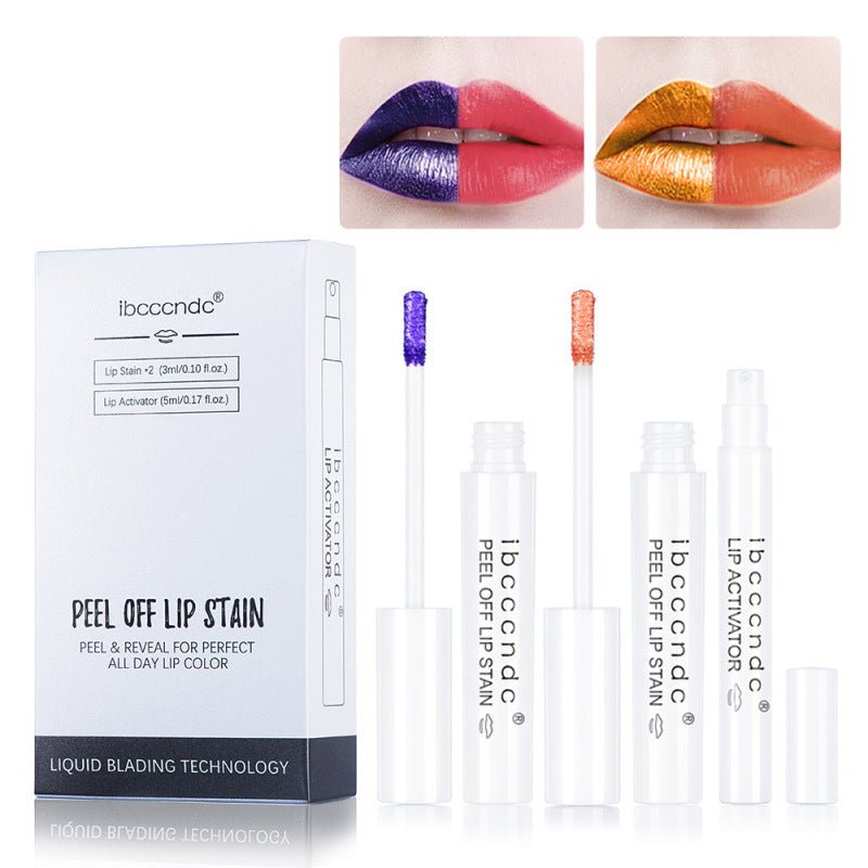 Tear-Off Lip Gloss Matte Lipstick Waterproof Peel-Off Lip Tint Long Lasting Non-Fading Makeup Women - WebLuxes Store