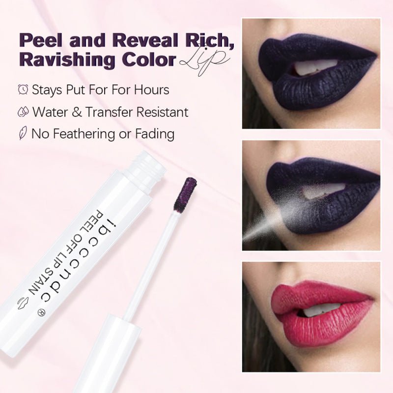 Tear-Off Lip Gloss Matte Lipstick Waterproof Peel-Off Lip Tint Long Lasting Non-Fading Makeup Women - WebLuxes Store