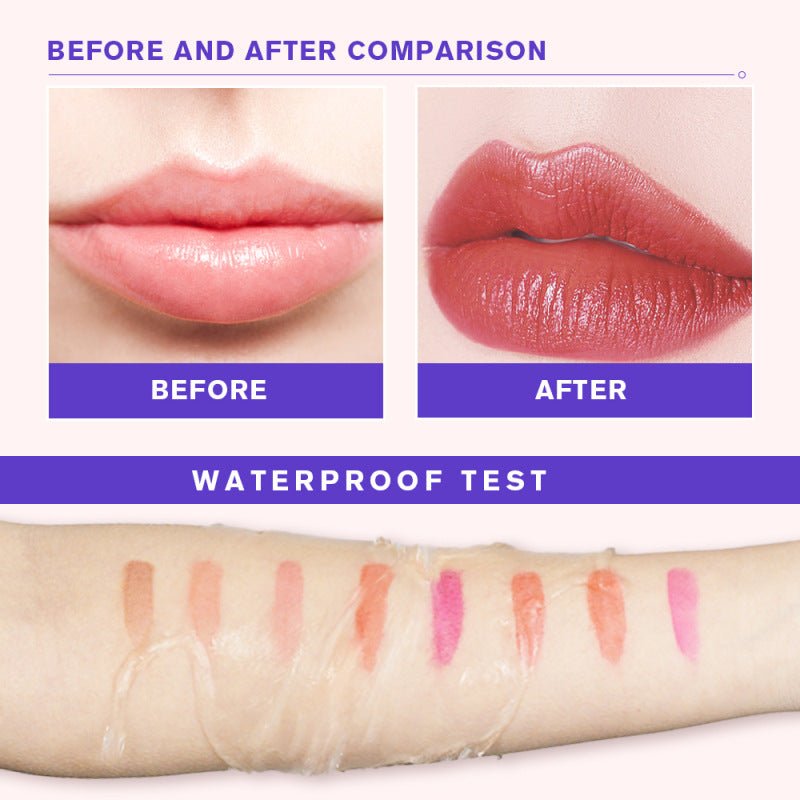 Tear-Off Lip Gloss Matte Lipstick Waterproof Peel-Off Lip Tint Long Lasting Non-Fading Makeup Women - WebLuxes Store