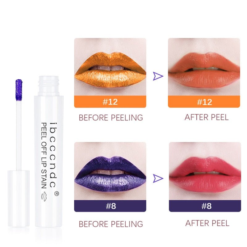Tear-Off Lip Gloss Matte Lipstick Waterproof Peel-Off Lip Tint Long Lasting Non-Fading Makeup Women - WebLuxes Store