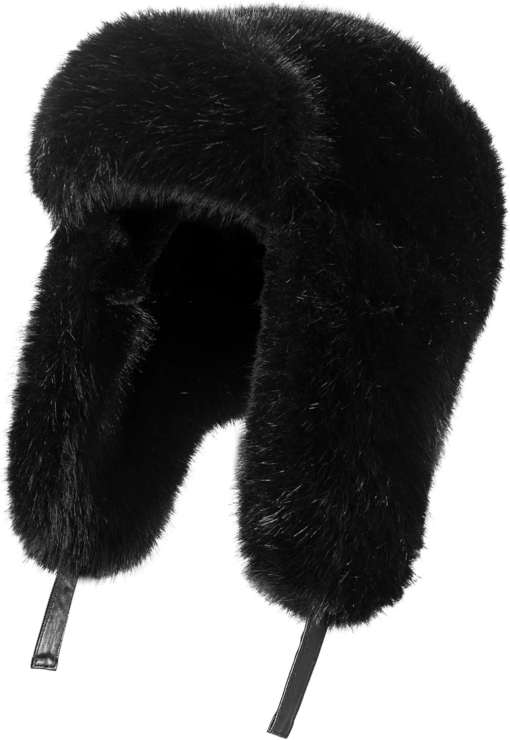 Winter Trapper Hat with Ear Flaps – Russian-Style Faux Fur Ushanka