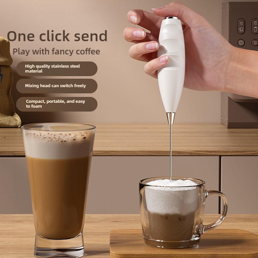 Wireless Electric Milk Frother Handheld Coffee Foam Maker