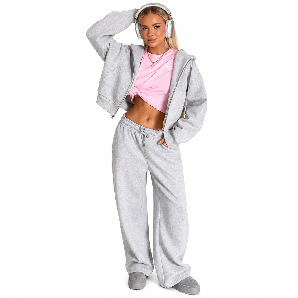 Women’s Autumn Tracksuit Set | Hooded Zipper Sports Suit
