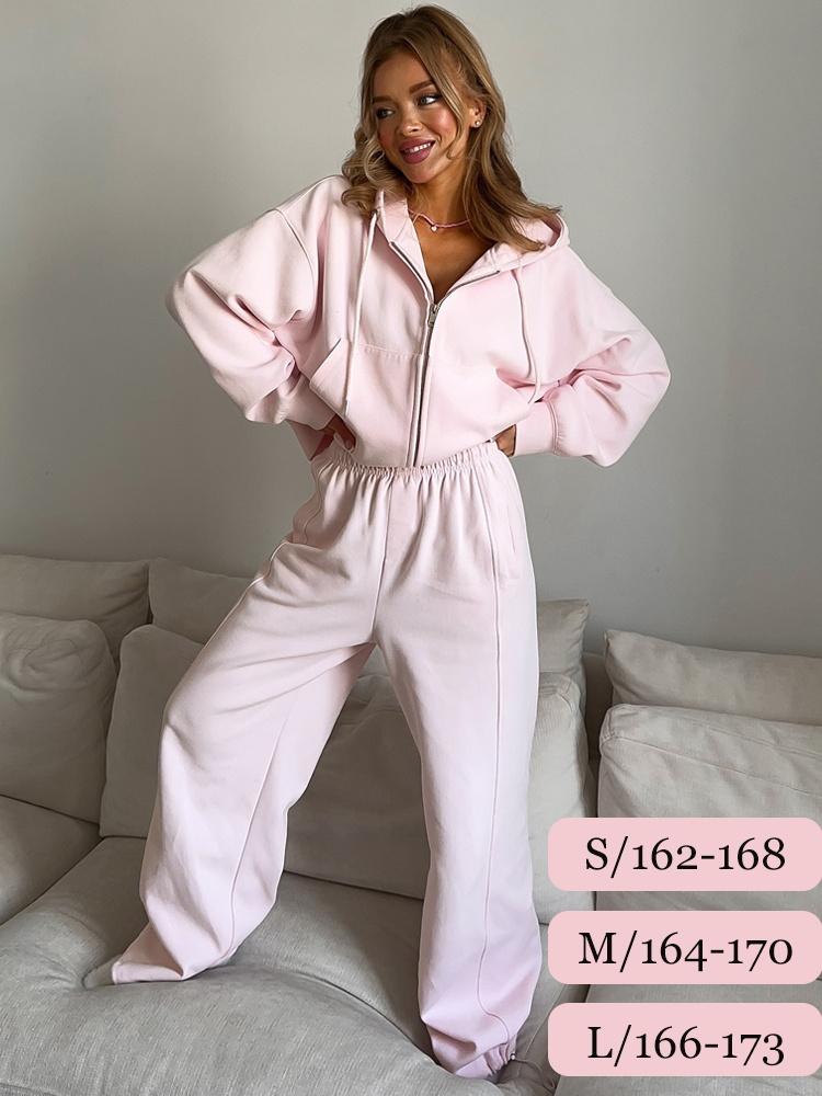 Women’s Autumn Tracksuit Set | Hooded Zipper Sports Suit