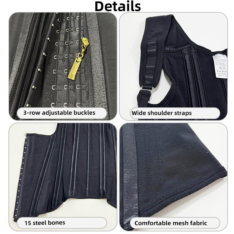 Women's Double Compression Waist Trainer Shapewear Vest