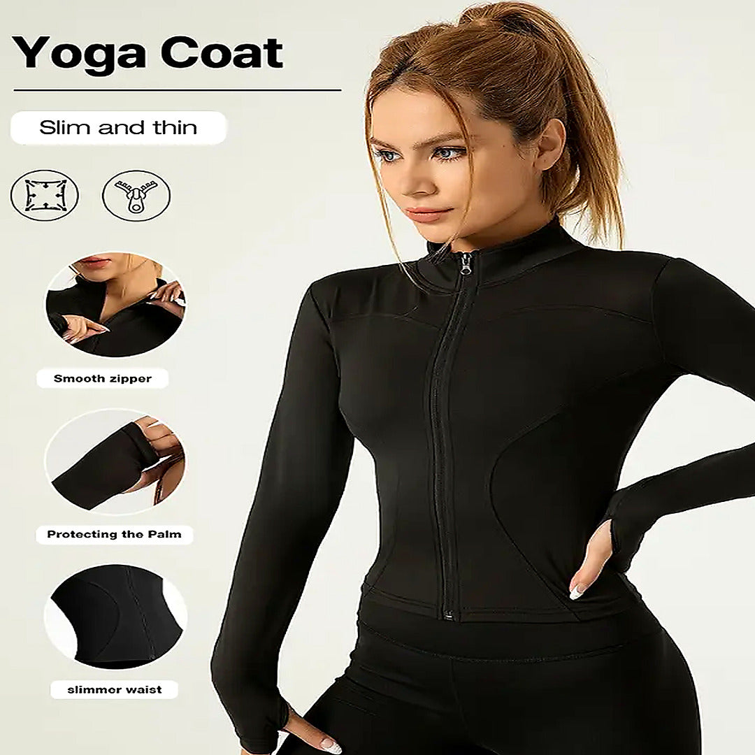 Women's Fitness Jacket Long Sleeve Quick Dry Sports Top