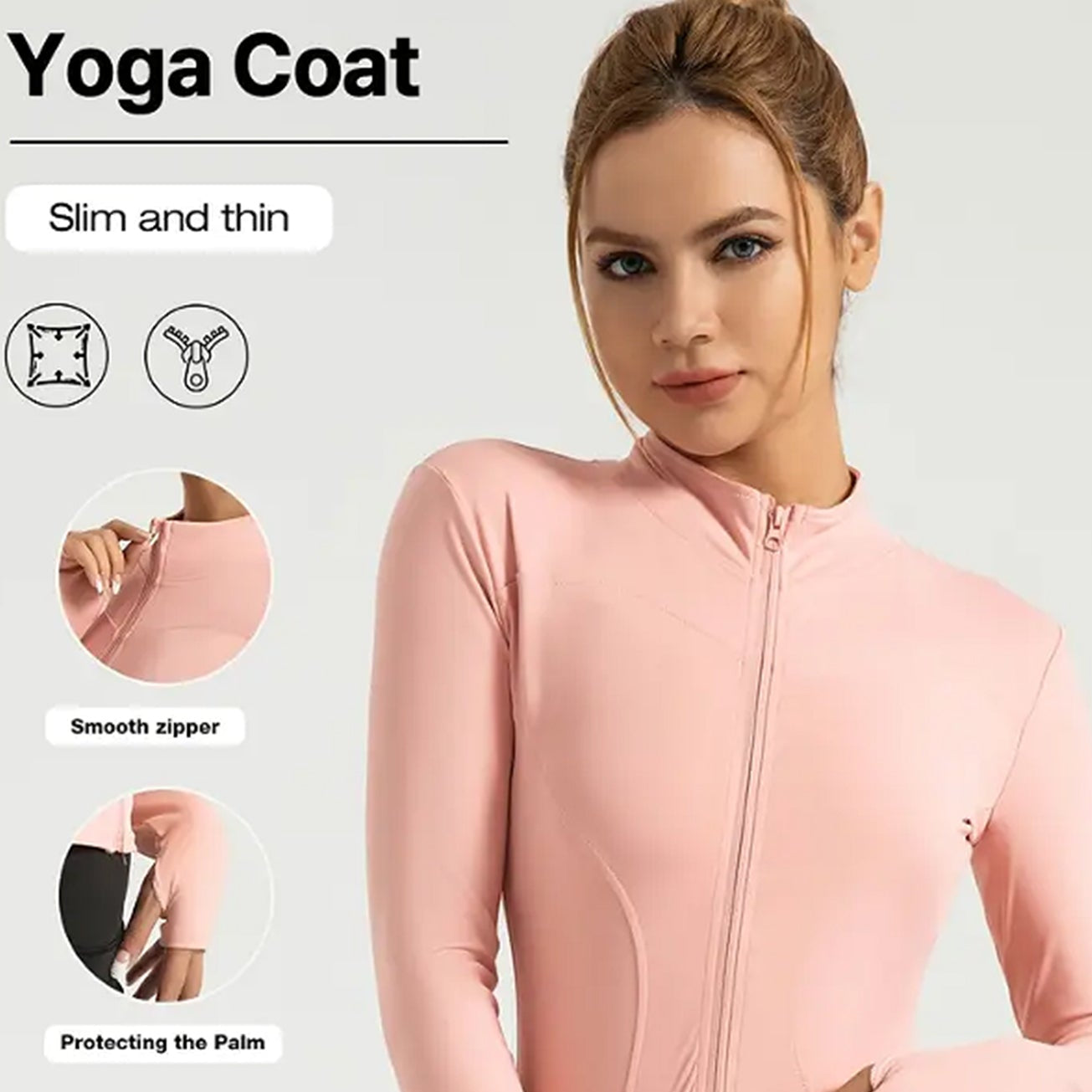 Women's Fitness Jacket Long Sleeve Quick Dry Sports Top