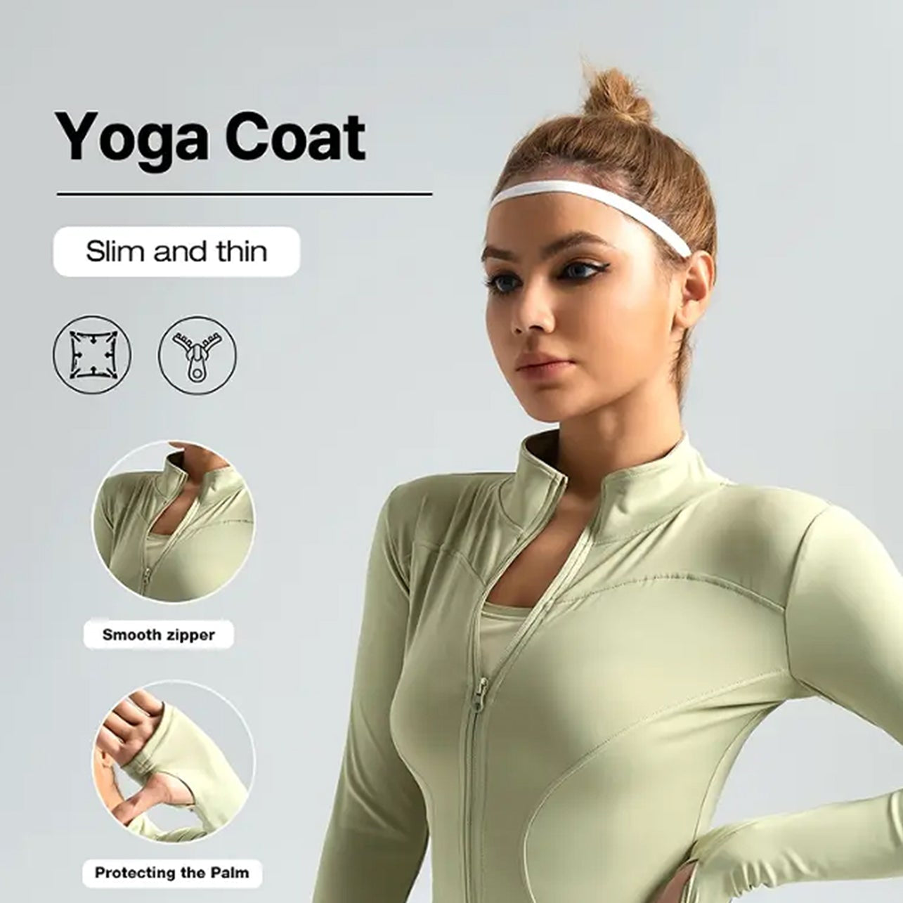Women's Fitness Jacket Long Sleeve Quick Dry Sports Top