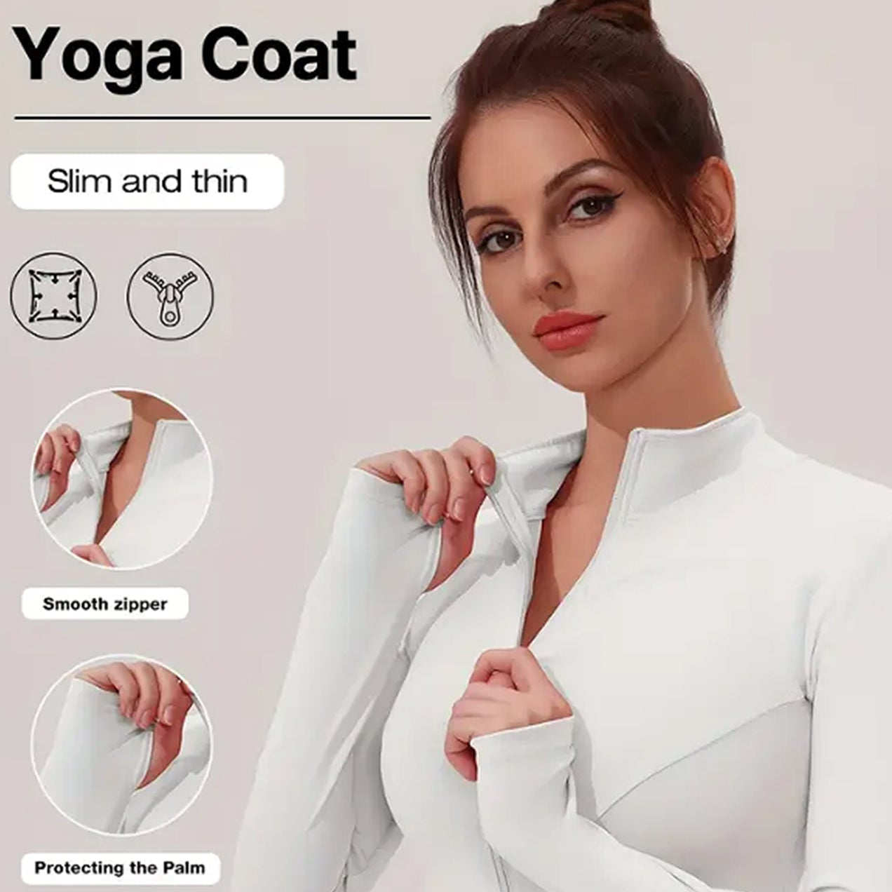 Women's Fitness Jacket Long Sleeve Quick Dry Sports Top