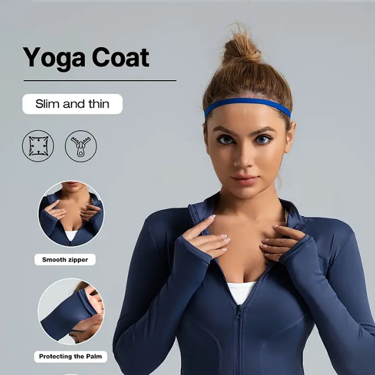 Women's Fitness Jacket Long Sleeve Quick Dry Sports Top