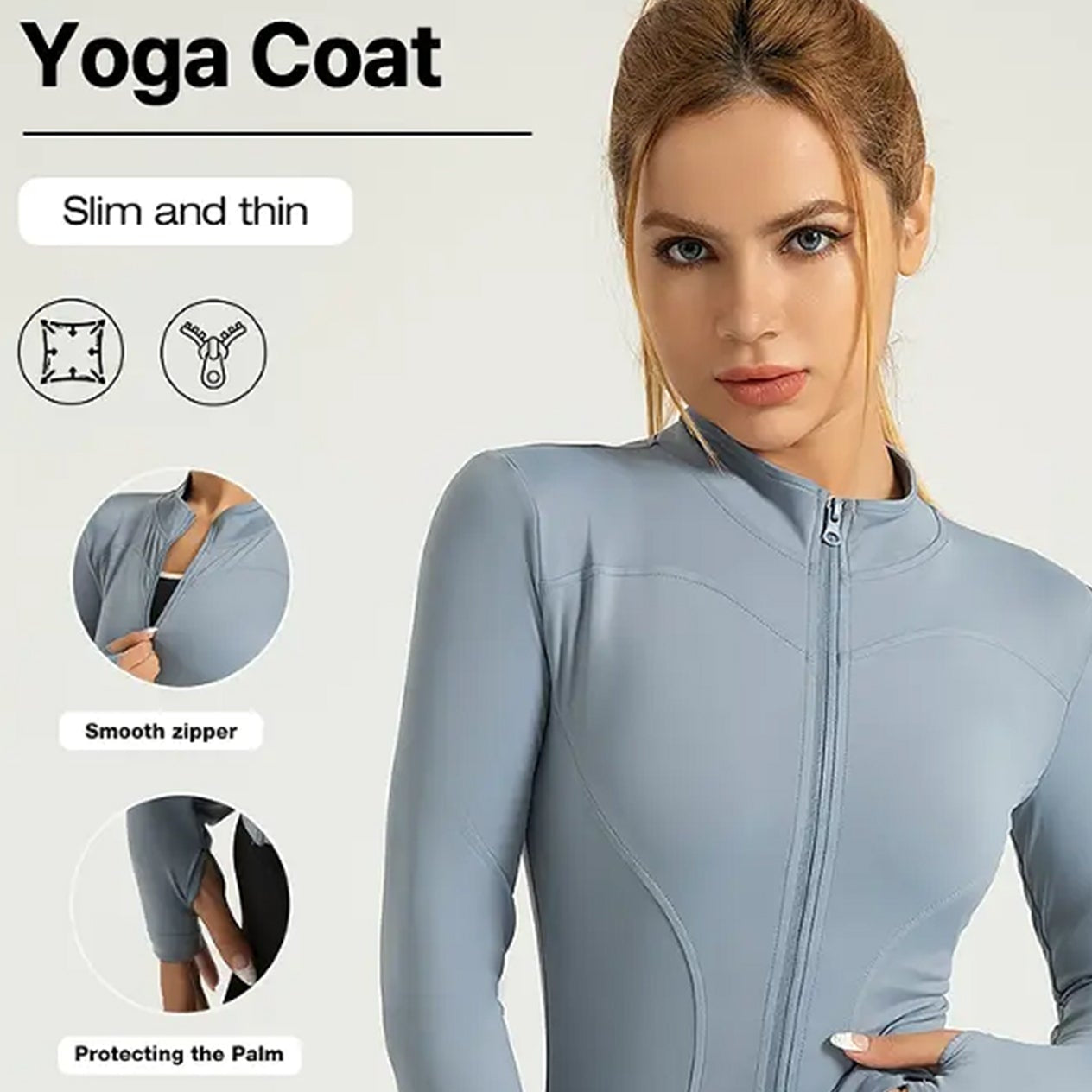 Women's Fitness Jacket Long Sleeve Quick Dry Sports Top