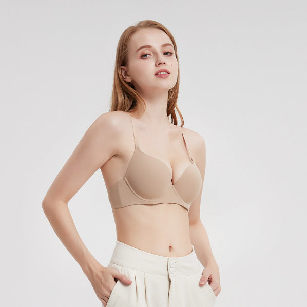 Women's Plus Size Seamless Push Up Underwire Bra