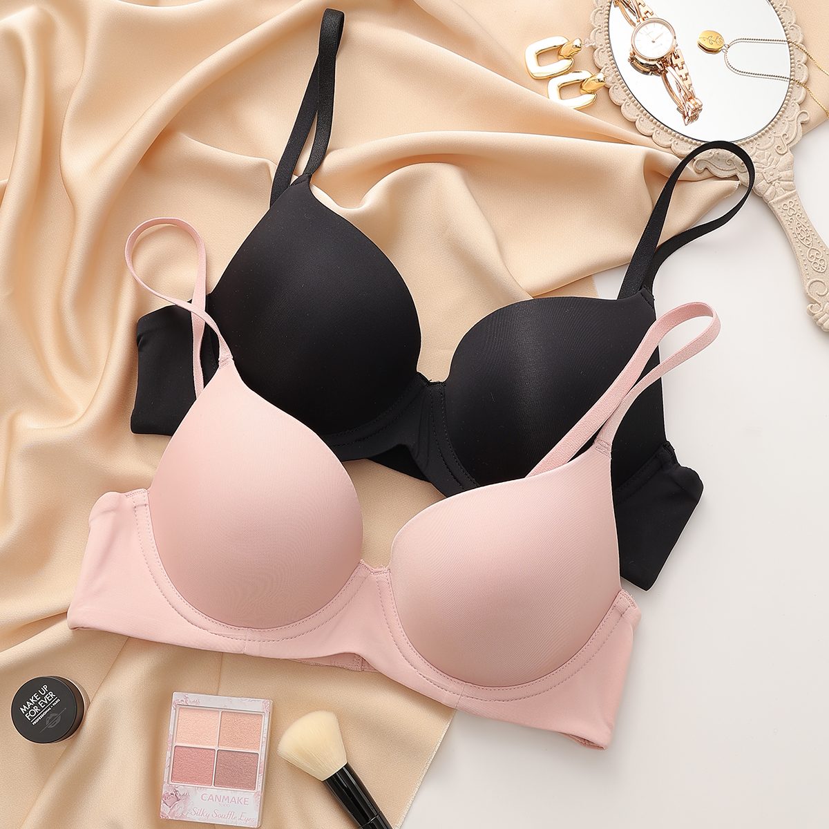 Women's Plus Size Seamless Push Up Underwire Bra