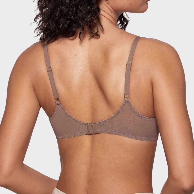 Women's Sheer Balconette Demi Underwire Bra