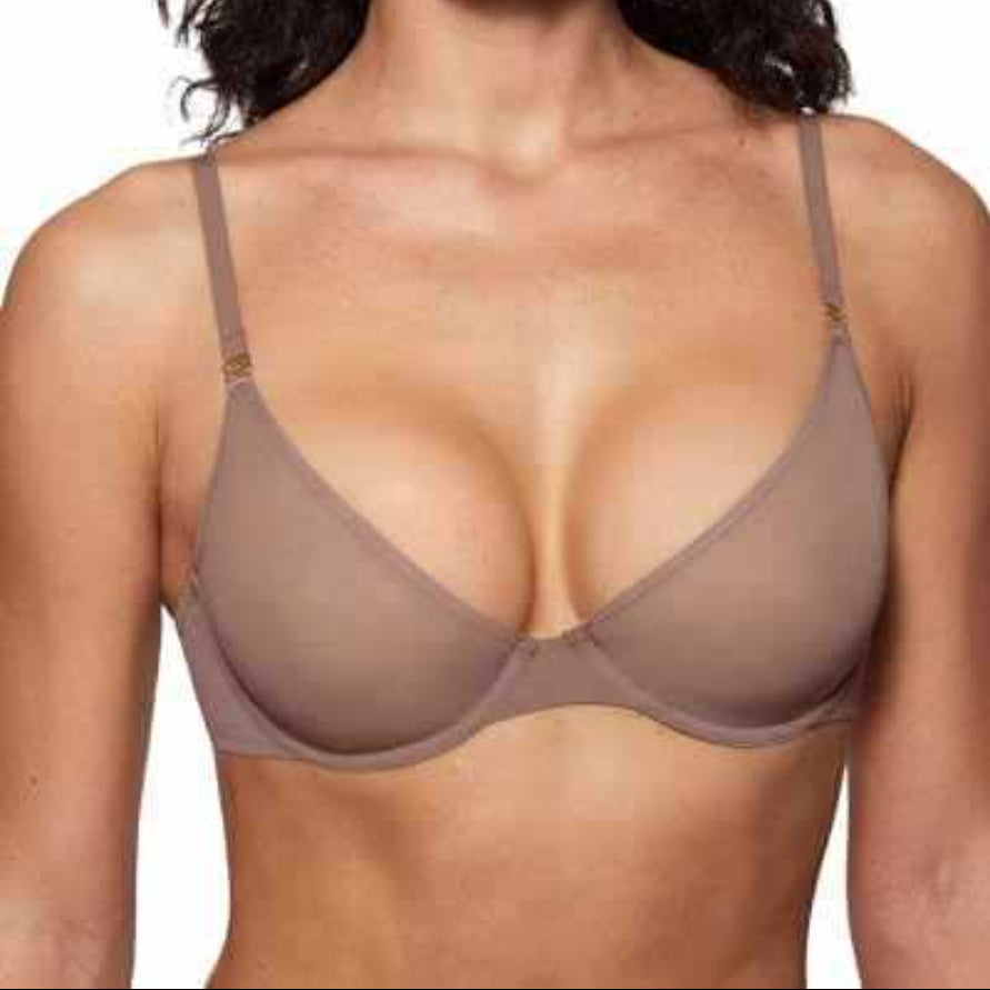 Women's Sheer Balconette Demi Underwire Bra