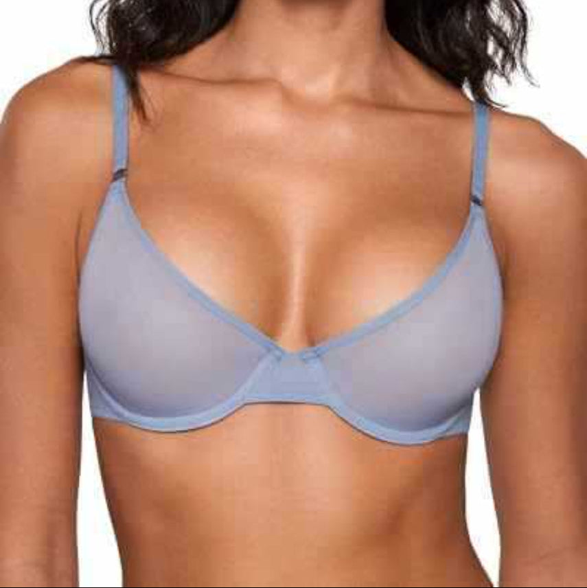 Women's Sheer Balconette Demi Underwire Bra