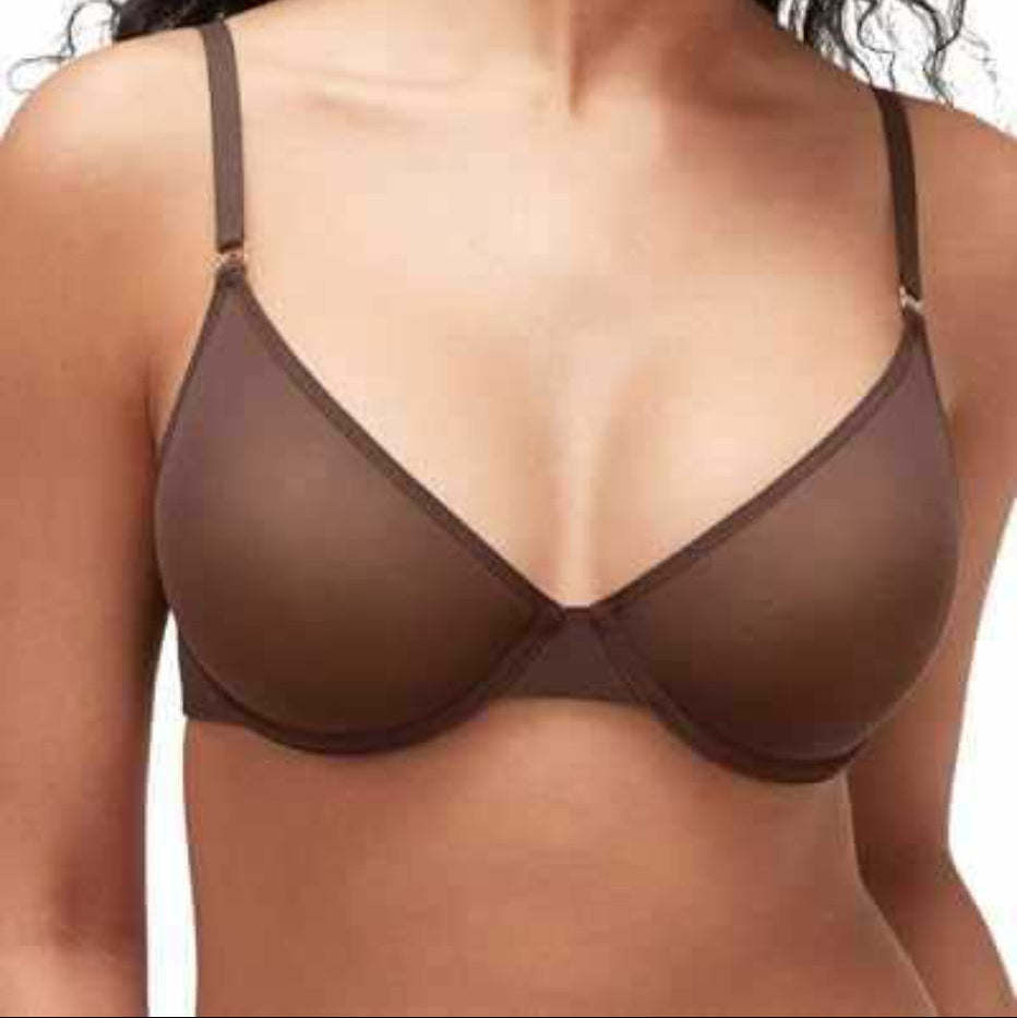 Women's Sheer Balconette Demi Underwire Bra