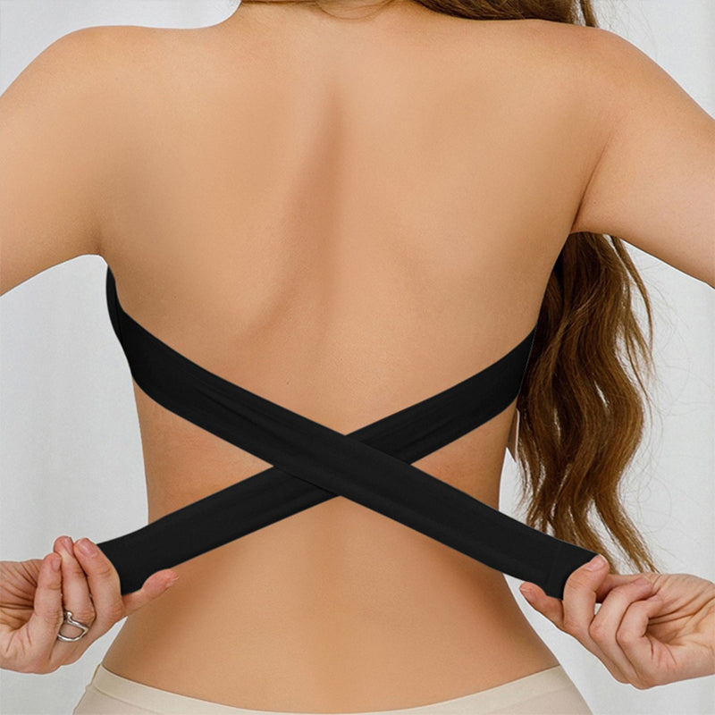 Women's Strapless Push Up Bra Seamless Ice Silk Comfort