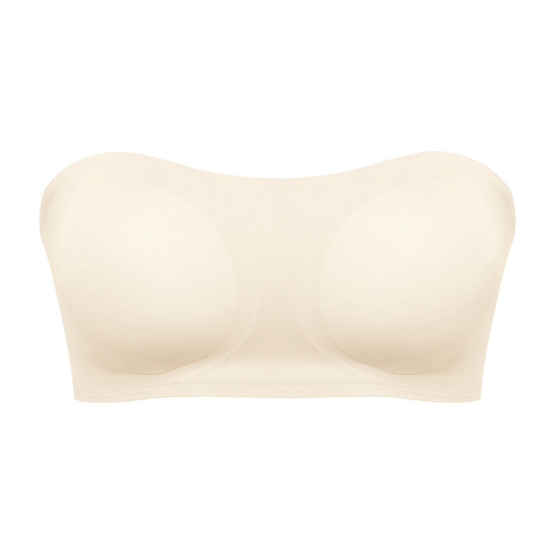 Women's Strapless Push Up Bra Seamless Ice Silk Comfort