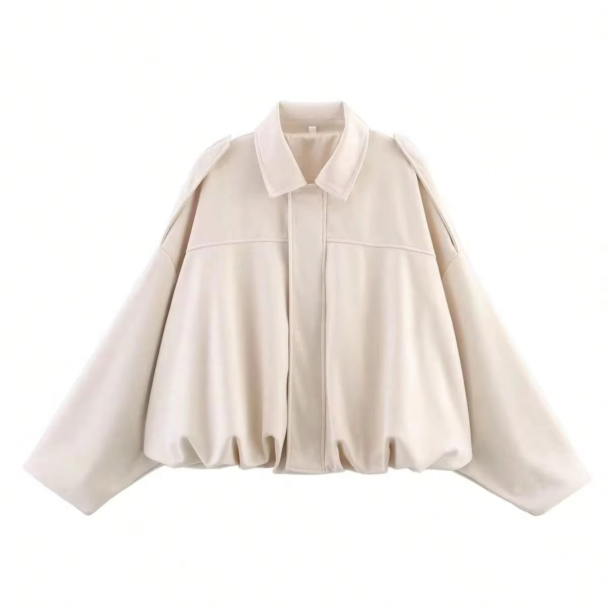 Women’s Suede Winter Coat | Vintage Loose Zipper Jacket